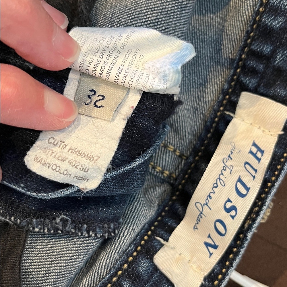 Womens 32 Hudson Straight leg dark blue jeans - Picture 10 of 11
